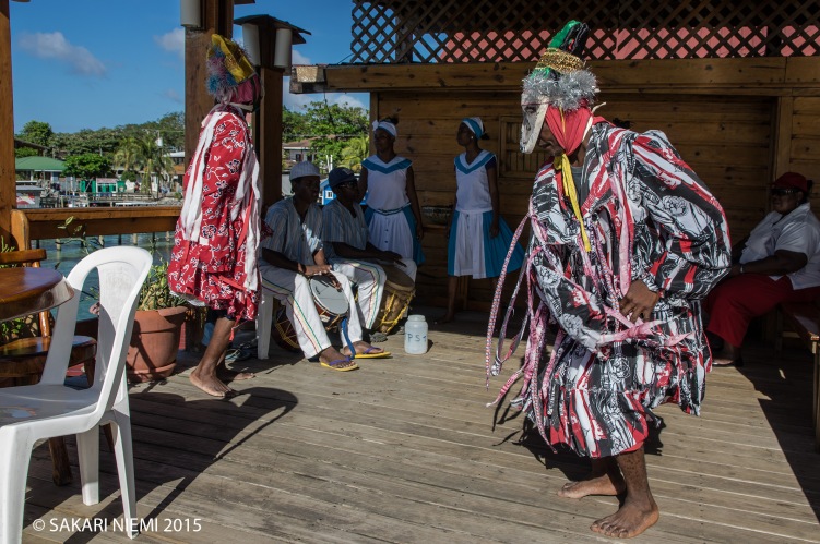 N_150228 Honduras_0281 Folklore-esitys Roatanin West End Village